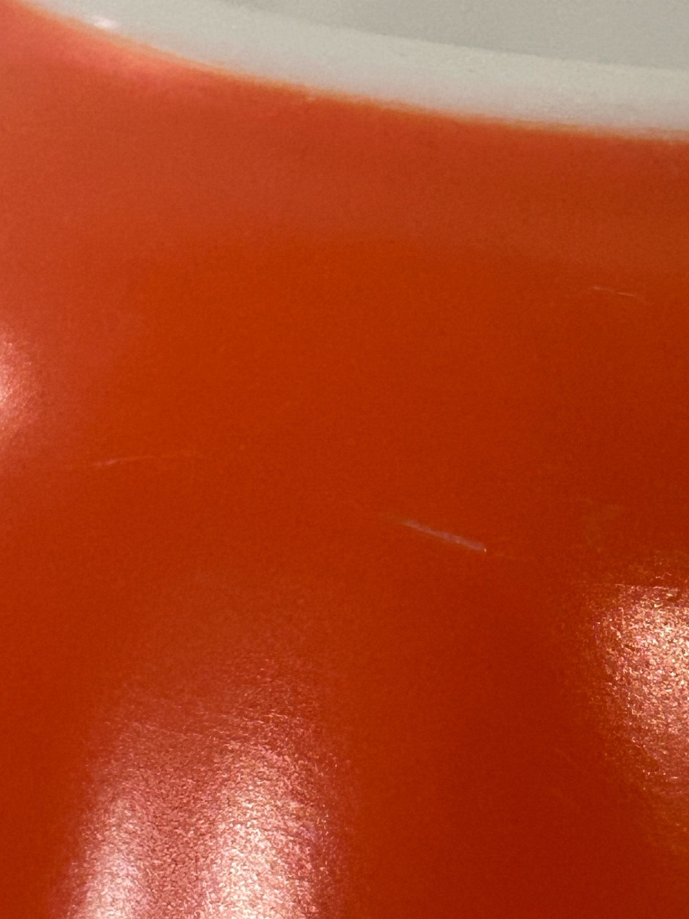 Vintage Pyrex Reverse Primary Orange Mixing Bowl - Picture 8 of 8